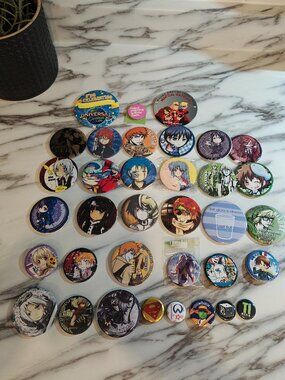 Anime Manga Gaming Pop Culture Pinback Buttons Badge Collection Black Butler